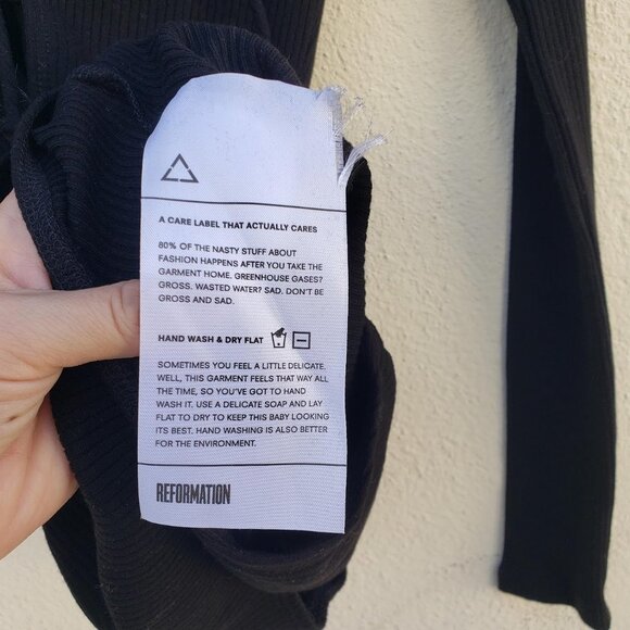 Reformation Ribbed Avalon Bodysuit - Picture 8 of 8